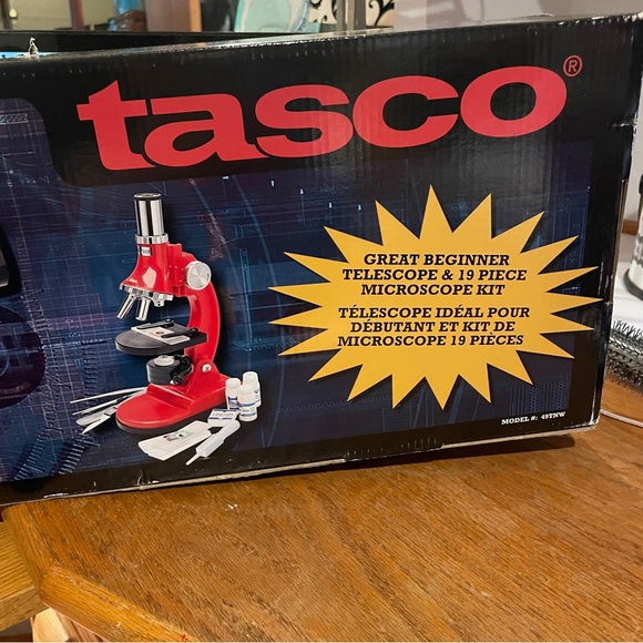 Tasco Red Telescope & Microscope Set - Picture 2 of 15